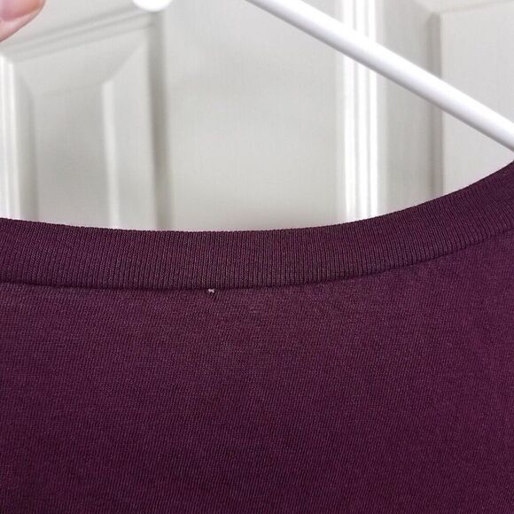 On Fire XL Tee Shirt Making Money Moves Maroon Knot Tie Front Hem Cotton Casual - Picture 11 of 11